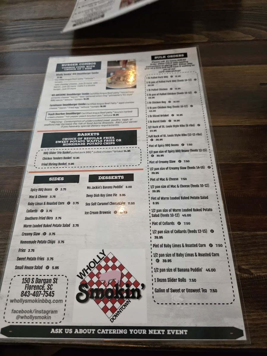 Menu Wholly Smokin’-4